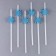 Pipe "Snowflakes", in the set of 6 pcs., Blue