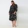 Women's dress Mist, Plus-Size, R.52, Black