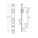 The castle building Bulat ZV 5-1.30.00.23.08, without handles, without c/m, with a roller, stainless steel