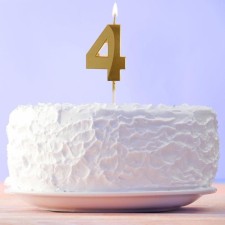 Candle for a cake, number 