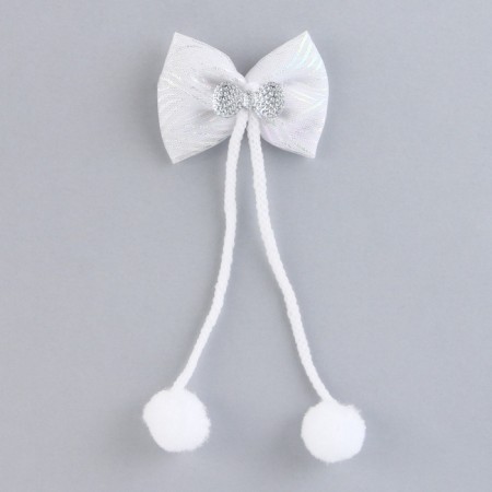 Hair hairpin with a bow "So Cute", 5 x 12 cm-1