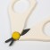 Children's manicure scissors, with a protective cap, type 1, milk color