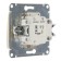 Glossa switch Sche GSL000263, 10 A, 1 key, hidden, backlight, beige color 189582