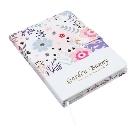 Notebook Gift 112l, Line, with a Fleet, a cut with a pattern of the cover, flowers (17.7x13.5cm) 1-2