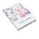 Notebook Gift 112l, Line, with a Fleet, a cut with a pattern of the cover, flowers (17.7x13.5cm) 1