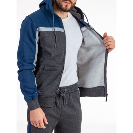 Sports costume men's ise, size 52, dark gray color, blue-6