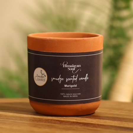 Aromatic candle in a jar of 70 g, soy wax, Marigold-3