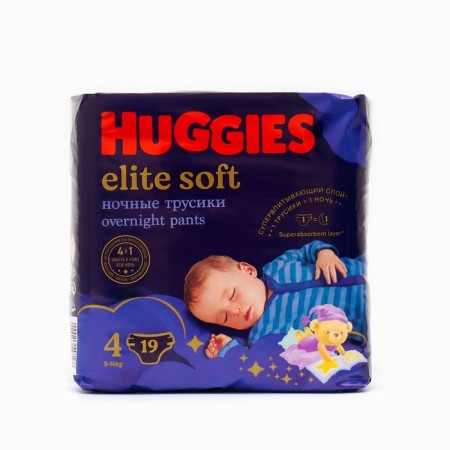 Night Panties Night Huggies Elite Soft (9-14kg) 19pc.