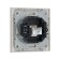 Single single Glossy Glass telephone socket, hidden, glass, white