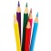 Color pencils, 6 colors, hexagonal, Masha and the bear