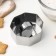The form for laying out the share "octagon", 7.5 × 4 cm, with a press, stainless steel