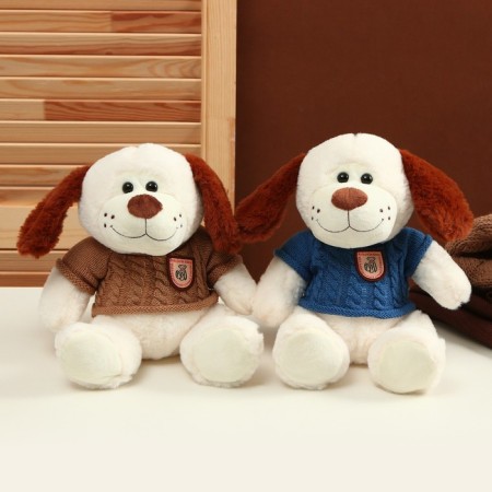 Soft toy "Dog" in a sweater, 26 cm, color mix-3