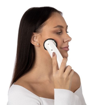 LEM-03 facial cleaning massage, IR-GOGREE, 3 speeds, batteries, 500 mAh, from USB, white-1