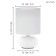 Trondio 1x40W desktop E14 white 15x15x27cm