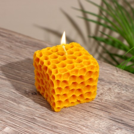 Sot candle 5x5x5 cm, soy wax mix-1