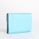 Women's wallet on the button, blue color