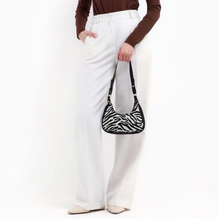 Women's textile bag, 20x23x5.5 cm, zebra-8