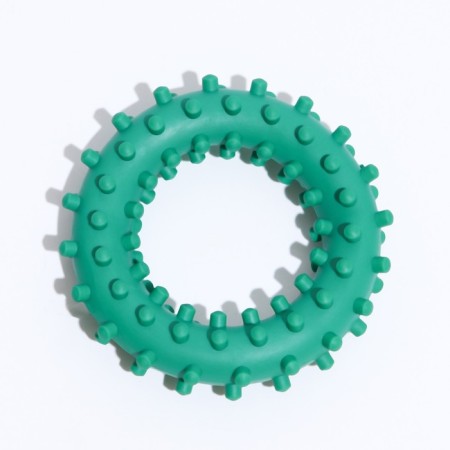 Toy "Ring with spikes No. 2", 6.8 cm, green-1
