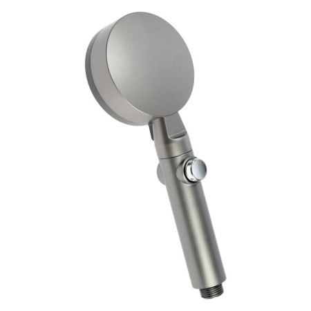 Shower watering can Zein Z3541, D = 90 mm, 5 modes, button "Stop", removable top, graphite-5