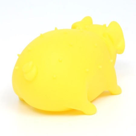 Brying toy "Funny Pig" for dogs, grunting, 19 cm, yellow-2