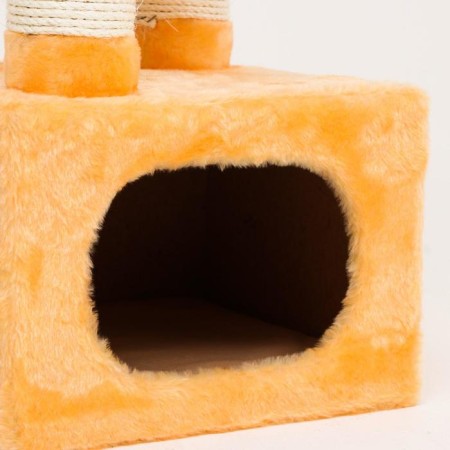 Complex with a house, lynks, claws, 35 x 35 x 105 cm, peach-3