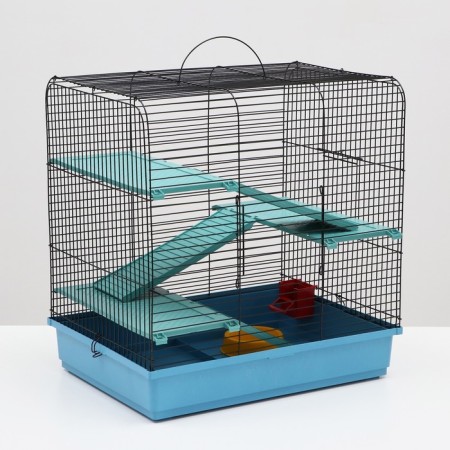 Senya 3-b rodent cell, 49 x 36 x 51 cm, mix of flowers