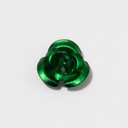 Busina "rose", set of 30 pcs., 8 mm, green color-2