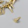 Brads for creativity metal "gold" set 15 pcs 1.5 cm 15.5x8.8x2 cm