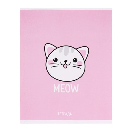 Notebook of 48 sheets in the Calligrata Meow cage, covered cartoon, OFSET block, mix-4
