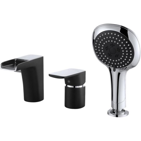 Bath mixer D&K berlin technische DA1434215, single -leaf, built -in, chrome/black 56649