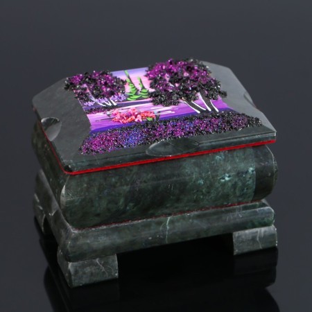 Cast "Night" 9x6.5x6 cm, stone baby, coil-1