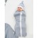 Lightning diaper with a hat with a hat Nature Essence, height 68-74 cm, color gray color