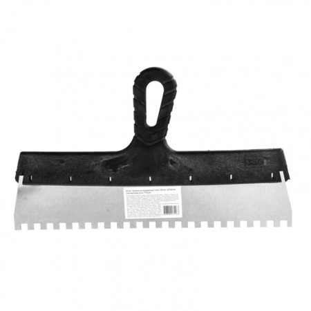 Sparta 85145 spatula, 8x8 mm tooth, stainless steel, plastic handle, 350 mm
