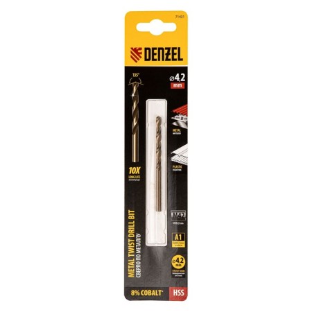 Denzel 71431, HSS CO-8%, 4.2 mm metal drill-2