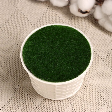 Floristic pot "Basket" white, 10x10x7cm-3