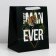 Gift package laminated with a plastic window, packaging, “best”, 30.5 x 25 x 17.5 cm
