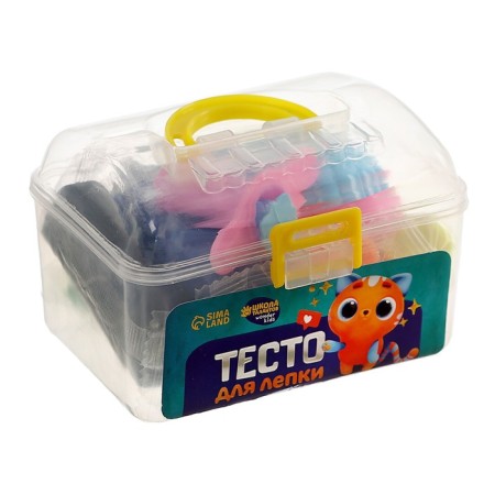 Modeling dough, 7 colors, 190 grams, 2 molds, syringe, mix color-4