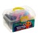 Modeling dough, 7 colors, 190 grams, 2 molds, syringe, mix color