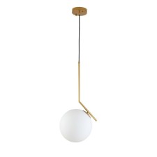 Светильник подвесной St Luce. SL1148.303.01. Codda. 1х60 Вт, E27, 30х30 см, цвет латунь