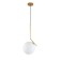 Suspension lamp ST LUCE. SL1148.303.01. CODDA. 1x60 W, E27, 30x30 cm, brass color