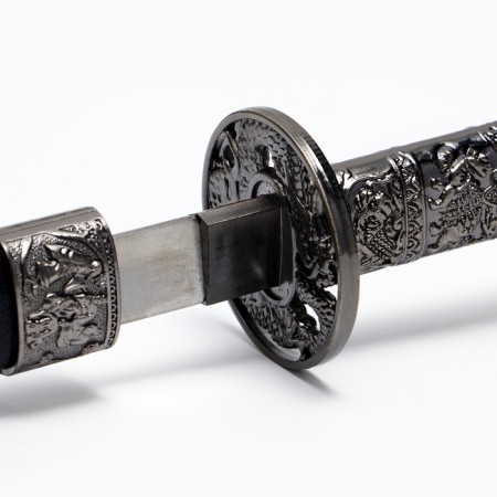 Suv. Product Katana 3V1 on a stand, scabbard to leatherette, Dragon head Black 45/52/61cm-3