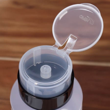 The bottle of pump "Make it", 250 ml, black/transparent color-4