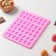 Form for marmalade Dolyan Zoo, silicone, 18.5 × 15 × 0.5 cm, 49 cells (2 × 1.5 cm), pink color
