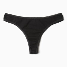 Cowards women's thongs, black color, size 44