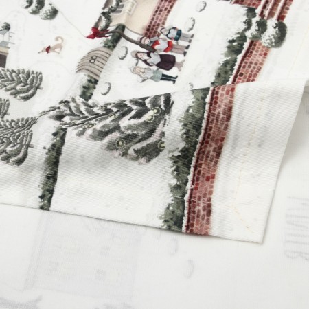 New Year. Driving Ethel "Winter village" 30x70 cm, 100% hl, sarzha 190 g/m2-3