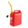 Canister of the fuel and lubricants Oktan Classik, 20 l, plastic, red