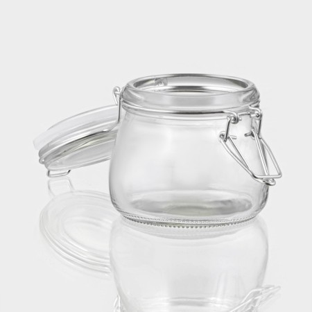 Glass jar for spices with the Bugel Castle "Optima", 100 ml, 9 × 7.2 × 7.5 cm-3