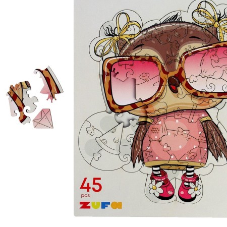 Wooden puzzle "Cool owl" s-4