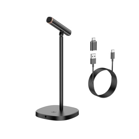 USB microphone Hoco L16, desktop, 3.5 mm connector, black