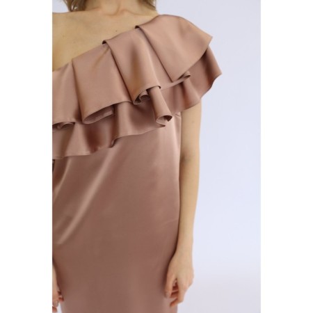Dress with a stream on one shoulder, size 52-5